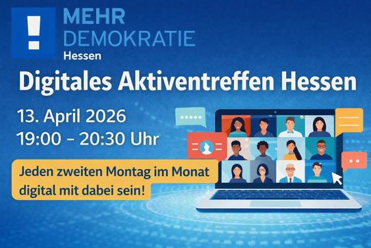 Bild zur Veranstaltung Digitales Aktiventreffen Hessen