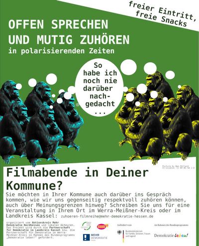Filmreihe “Offen Sprechen und mutig Zuhören in polarisierenden Zeiten” 